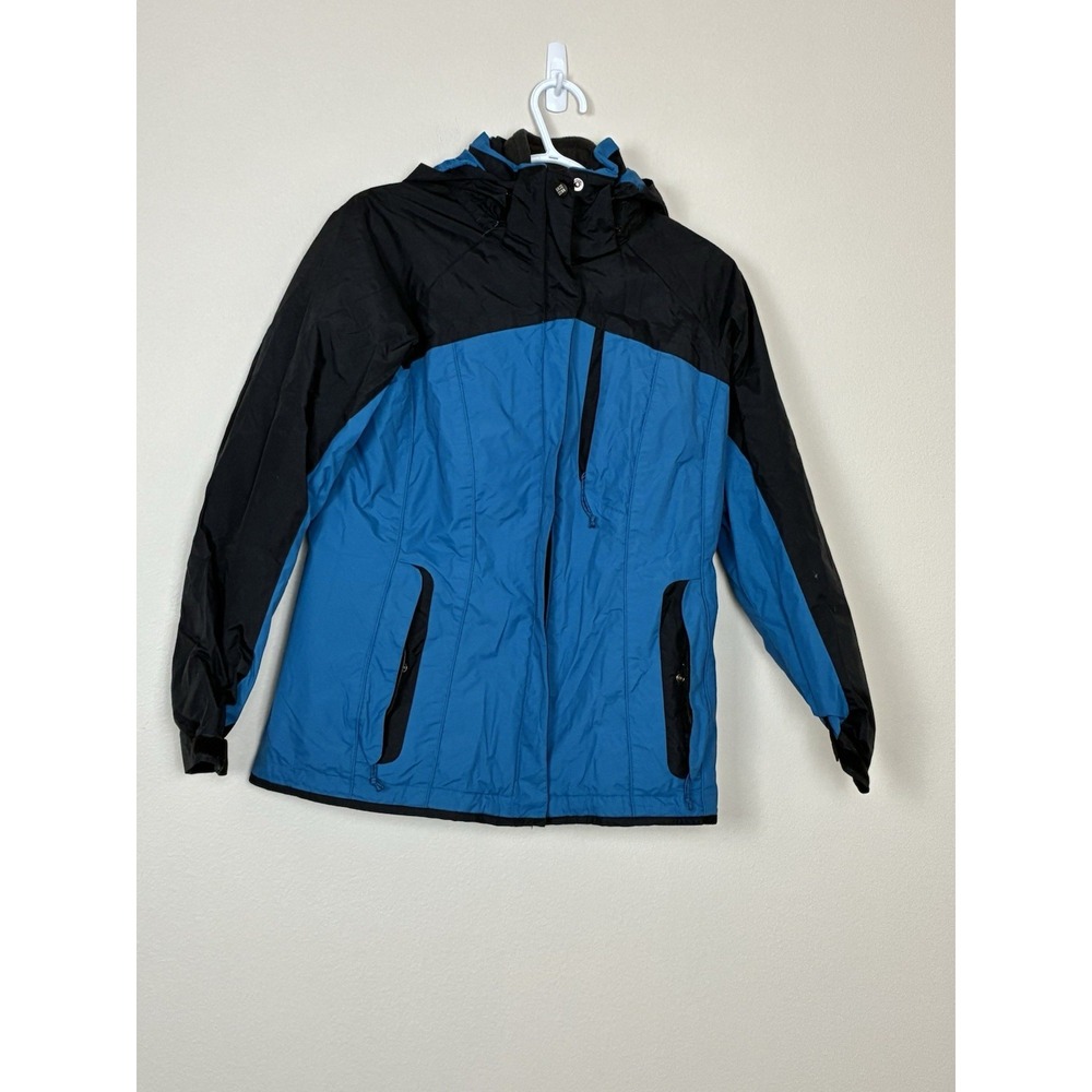 Columbia Jacket Womens Small Blue Black‎ Interchange Coat with Zip out Lining